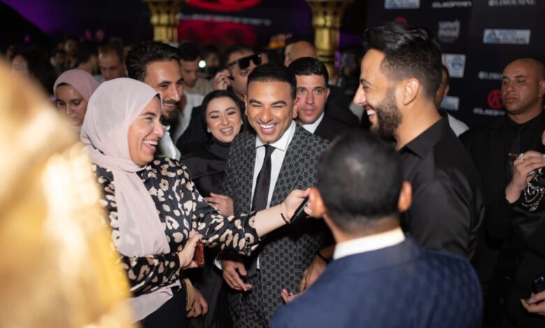 عصام السقا في افتتاح معرض القبطان للمهندس مصطفى فايد