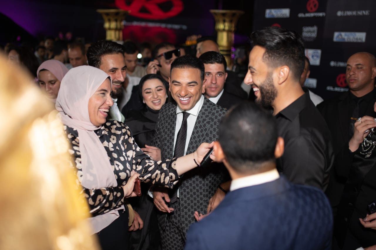 عصام السقا في افتتاح معرض القبطان للمهندس مصطفى فايد
