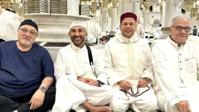 أحمد سعد في المسجد النبوي