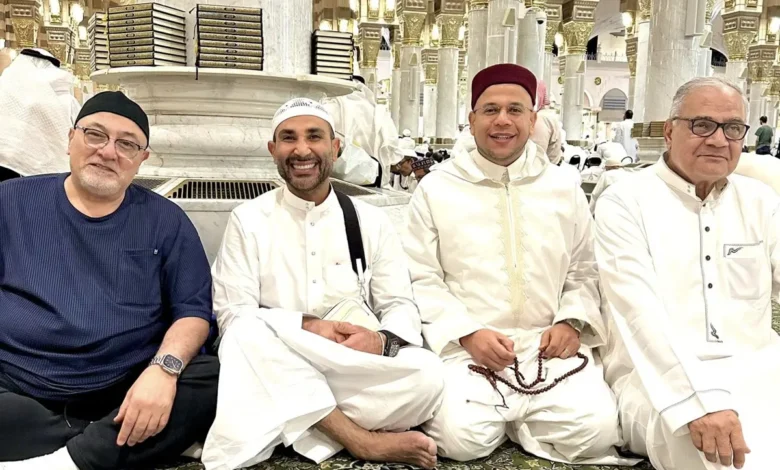 أحمد سعد في المسجد النبوي