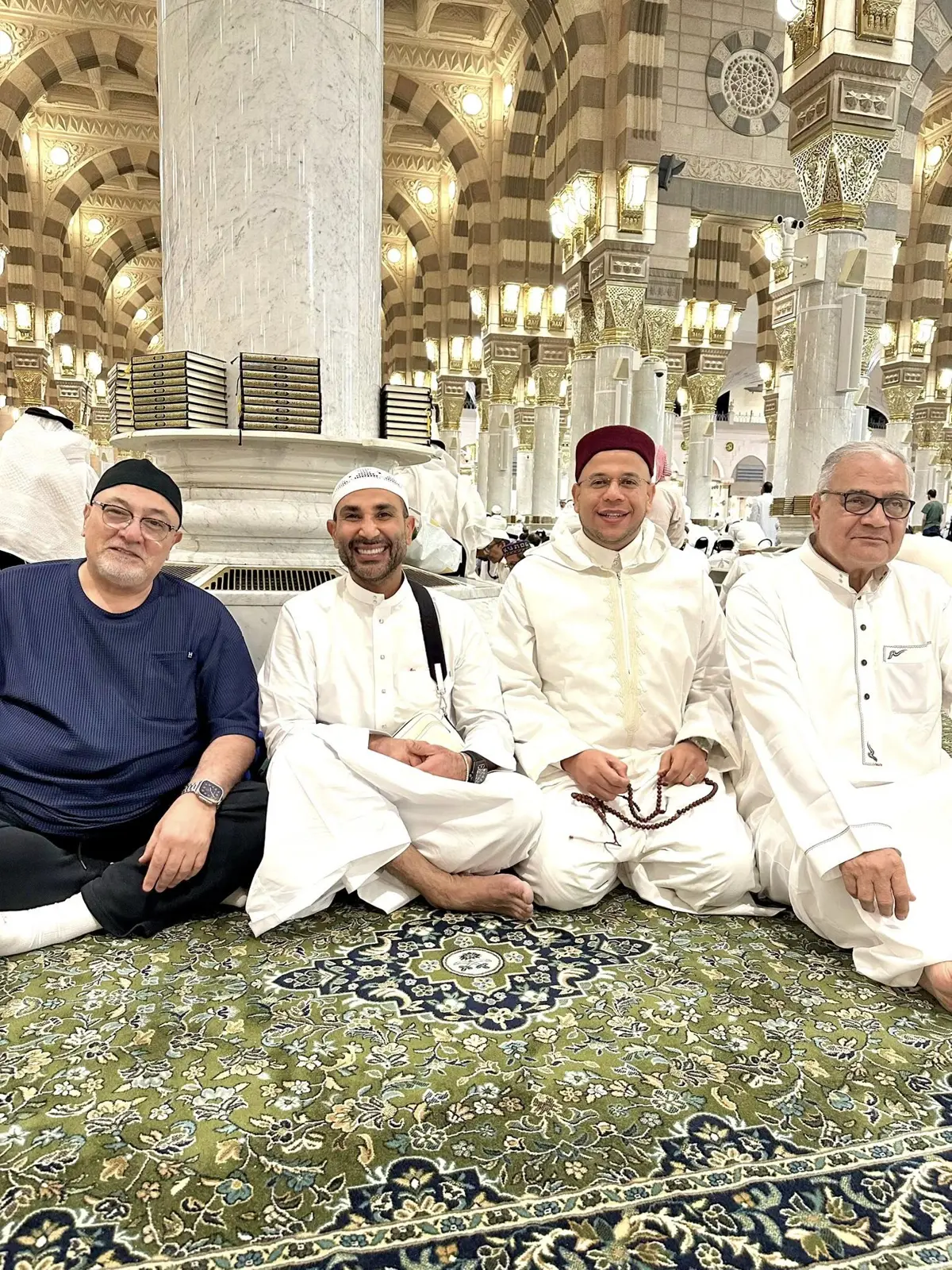أحمد سعد في المسجد النبوي